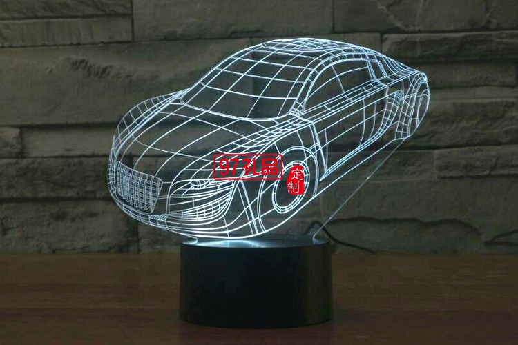 汽車3D燈 LED小夜燈 可定制LOGO定制產(chǎn)品造型