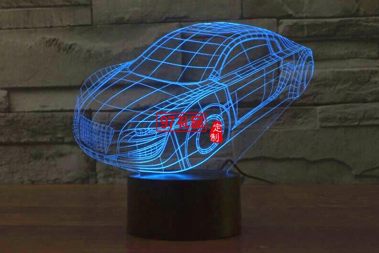 汽車3D燈 LED小夜燈 可定制LOGO定制產(chǎn)品造型