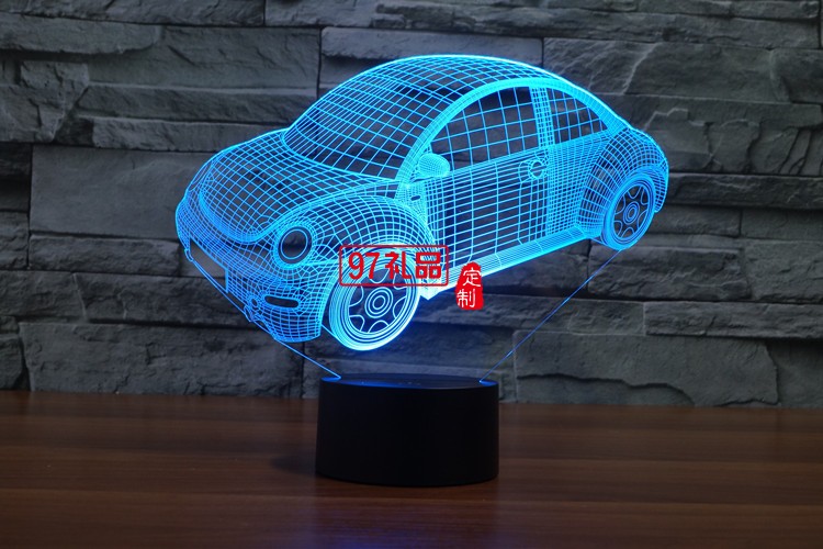 汽車3D燈 LED小夜燈 可定制LOGO定制產(chǎn)品造型