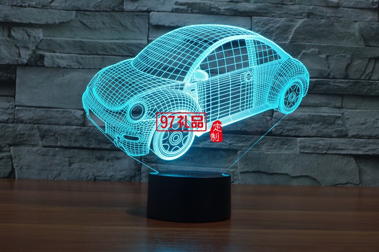 汽車3D燈 LED小夜燈 可定制LOGO定制產(chǎn)品造型