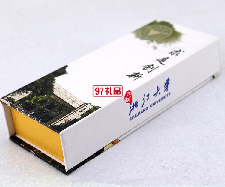 金鑲玉金屬桿書簽 高校創(chuàng)意禮品定制 浙江大學(xué)定制案例