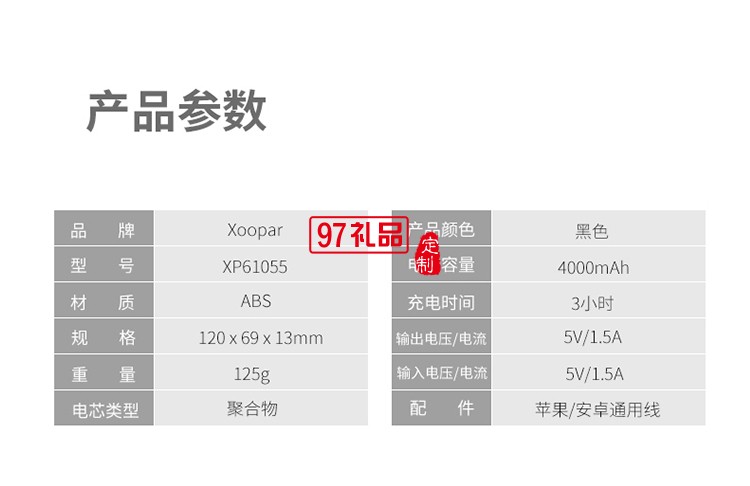 迷你便攜薄充電寶LCD數(shù)顯移動電源聚合物智能手機通用