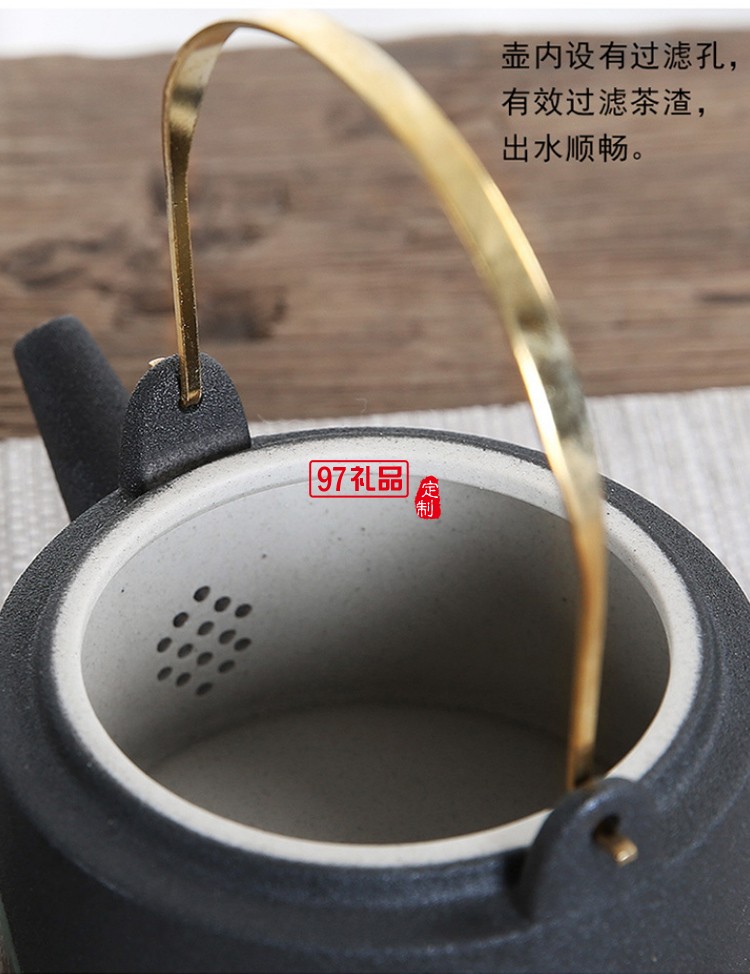 日式粗陶茶具套裝高檔商務(wù)禮品定制送客戶禮品