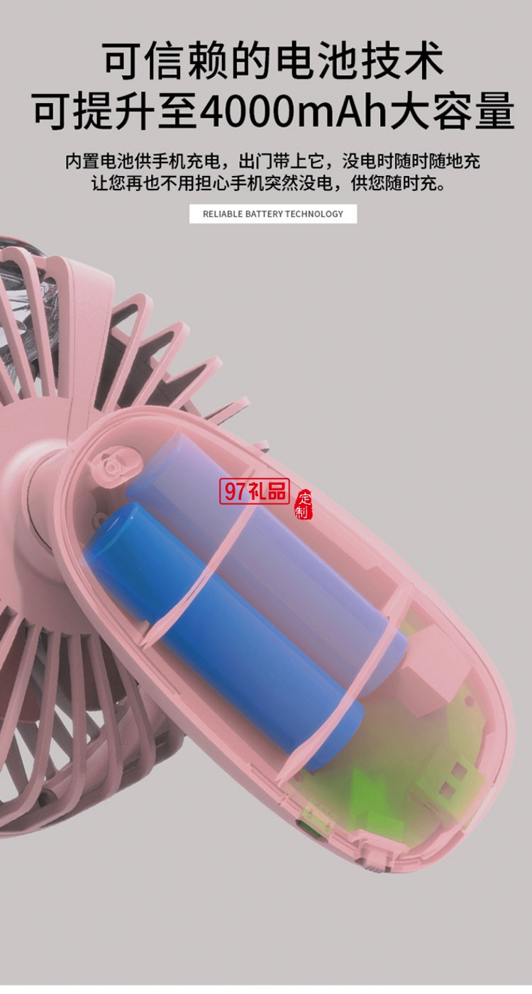 新天藥業(yè)定制 噴霧加濕風扇迷你手持便攜小風扇USB移動電源桌面風扇