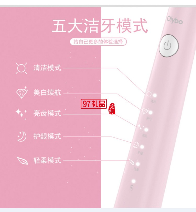 歐麗白電動(dòng)牙刷H8聲波電動(dòng)牙刷