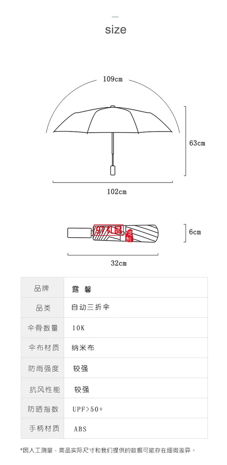 新款跨境黑膠十骨折疊遮陽傘三折防曬太陽傘全自動晴雨傘