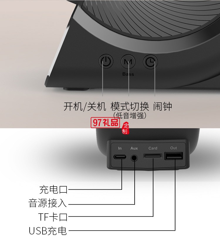 無線充電器藍(lán)牙音箱私模三合一