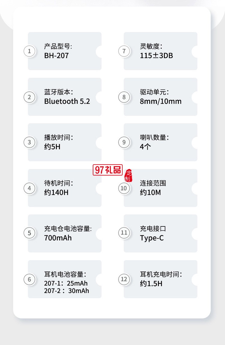 新款無線藍牙耳機 TWS入耳式立體聲降噪