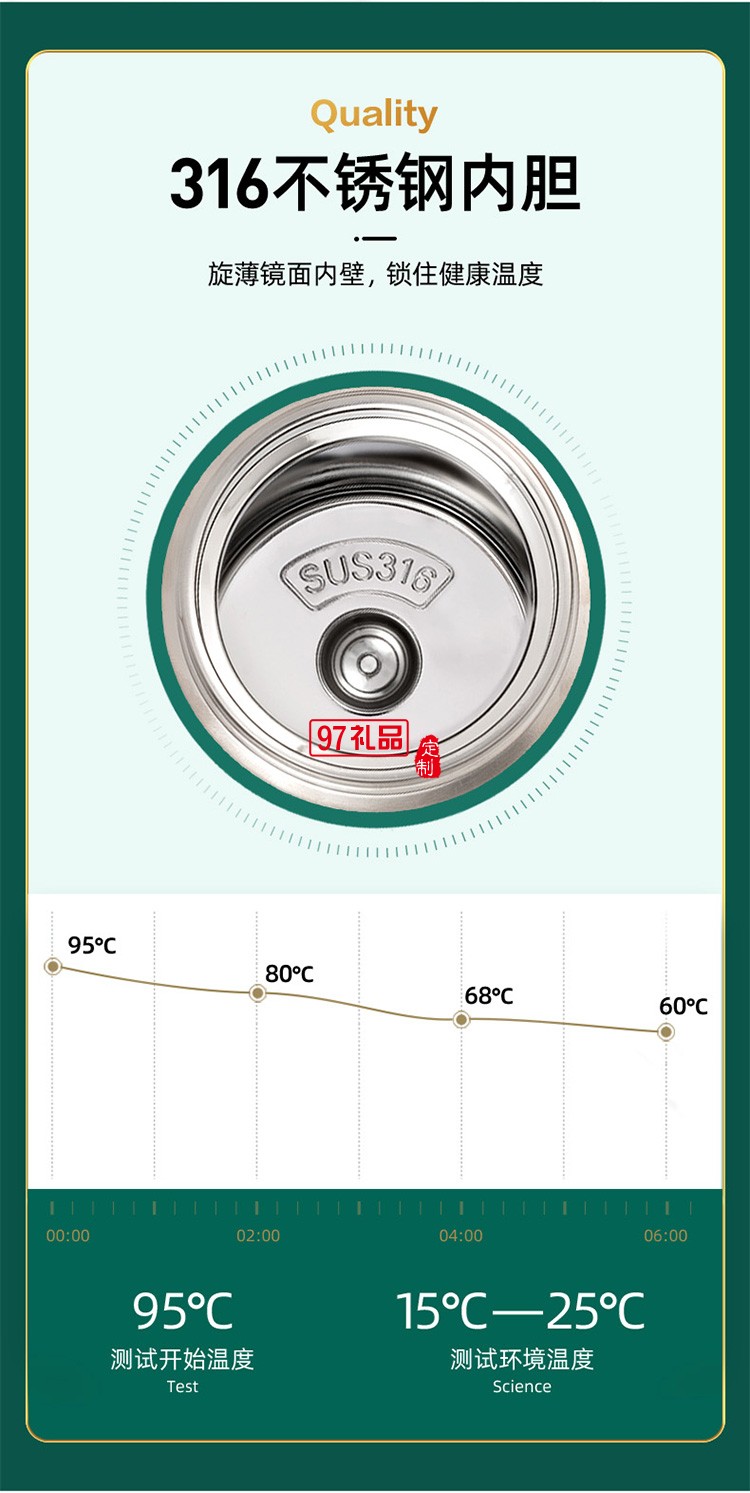 保溫杯高顏值不銹鋼保冷杯大容量智能茶杯定制logo禮品杯子